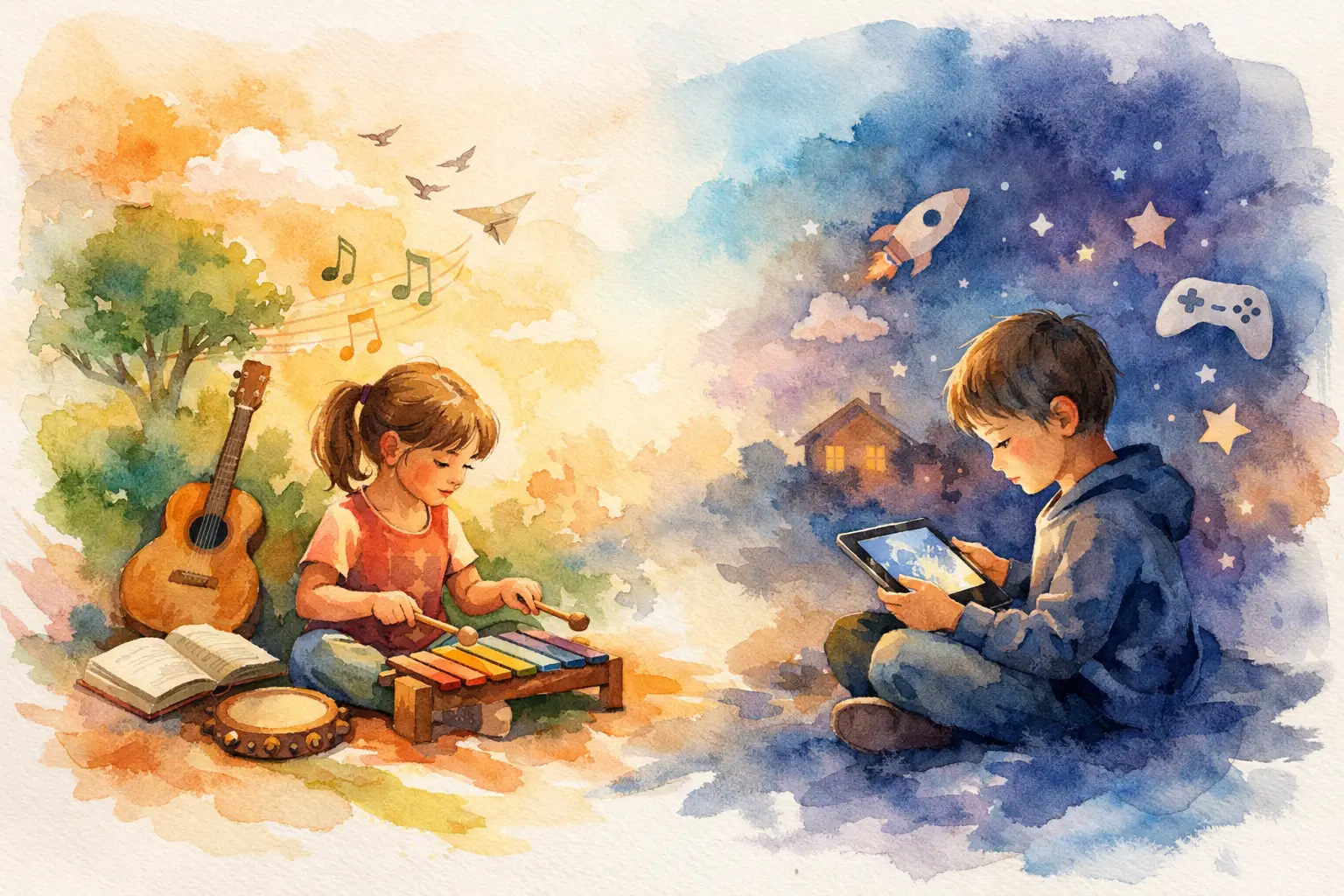 Educational Music vs Screen Time for Kids