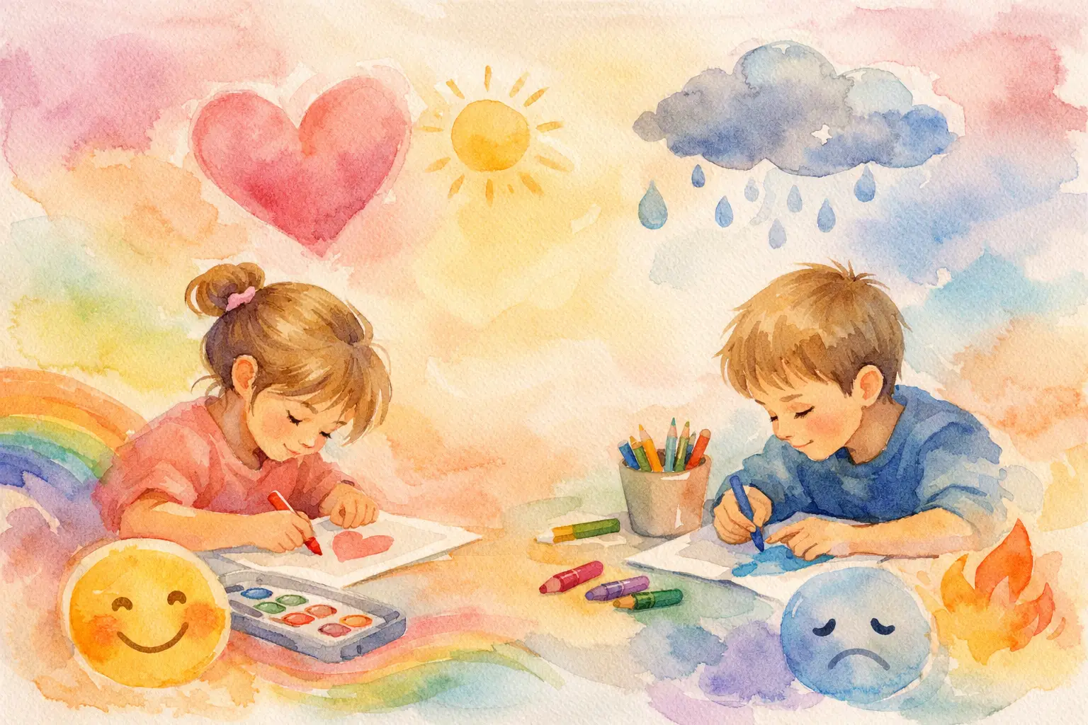 Coloring Activities for Feelings Kids Can Try